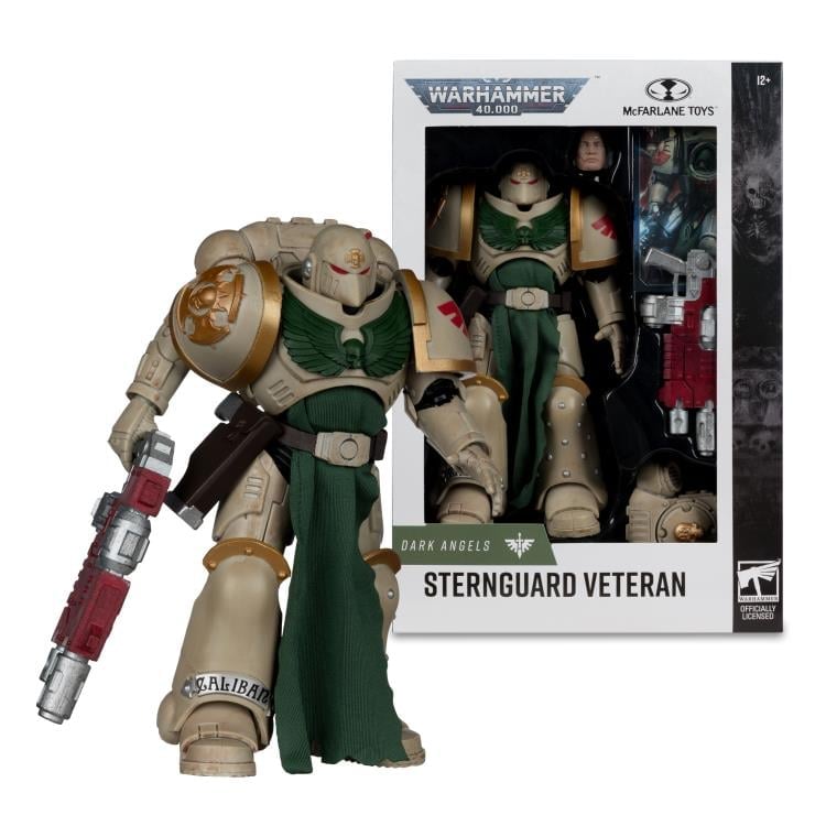 Dark Angels Sternguard Veteran Warhammer 40K 7-Inch Figure — Figure Beside Window Box Package Front