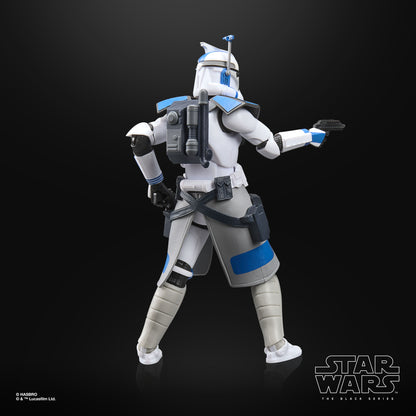 ARC Commander Colt Star Wars The Black Series 6-Inch Figure — Back View Showing Backpack and Blue Armor Detail