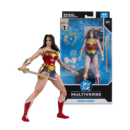 Wonder Woman (Classic) DC Multiverse 7-Inch Action Figure — Out of Box Beside Vault Collection Package
