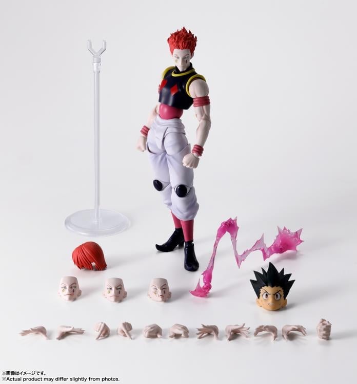 Hisoka Hunter x Hunter S.H.Figuarts 6.7-Inch Figure — Full Contents Display with All Accessories