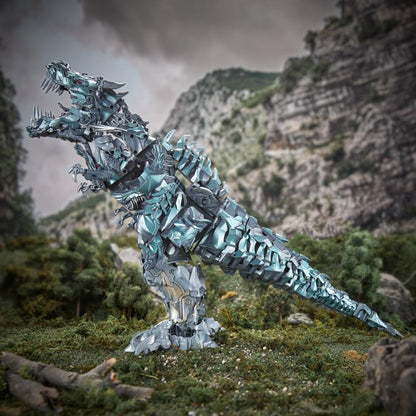 Grimlock Studio Series Titan Class T-Rex Mode — Full Body Side Profile with Tail Extended