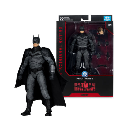 Batman 2022 DC Multiverse 7-Inch Deluxe Theatrical Edition Figure — Figure Beside Retail Package