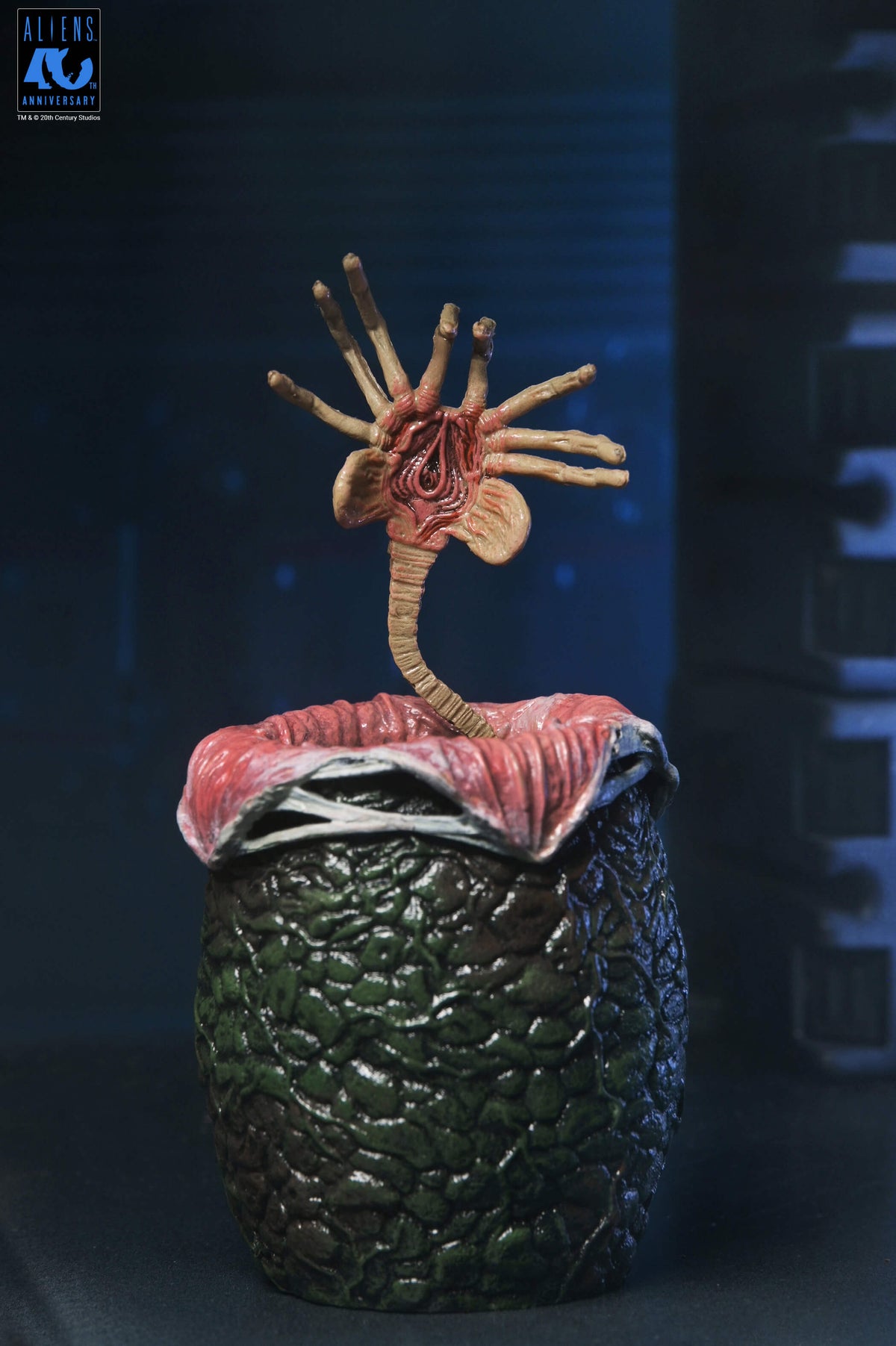 Aliens 40th Anniversary Ultimate Xenomorph Warrior — Open Ovomorph Egg with Facehugger Accessory