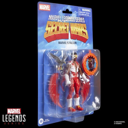 Falcon Secret Wars Marvel Legends 6-Inch Figure — Package Side View Sealed Blister Card