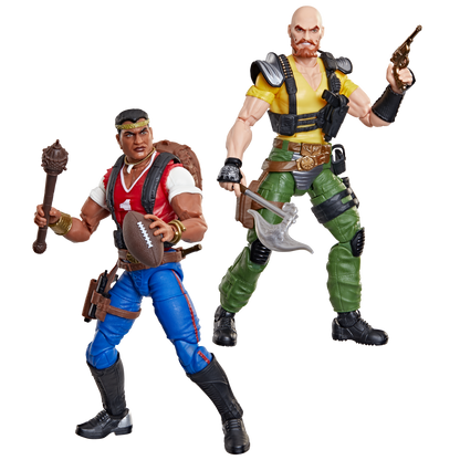 Red Dog and Taurus G.I. Joe Classified Series 6-Inch — Accessories Included Showing Football, Mace, and Pistol