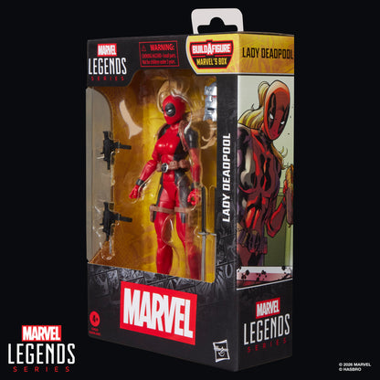Lady Deadpool Marvel Legends 6-Inch Figure — Package Side View Comic Art Detail