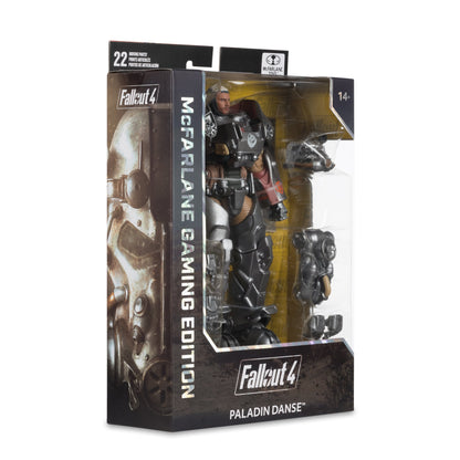 Paladin Danse Fallout 4 Gaming Edition 7-Inch Figure — Package Side View Showing Box Art