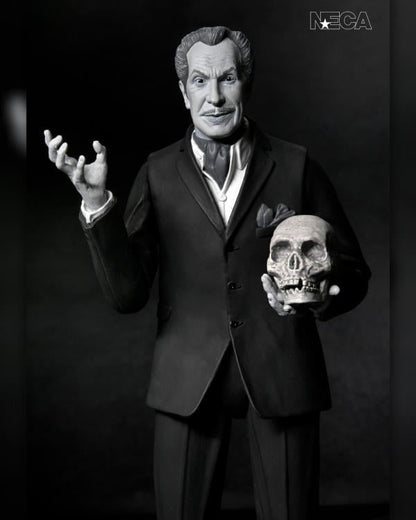 Vincent Price NECA Ultimate 7-Inch Figure — Older Head Sculpt Holding Skull Accessory
