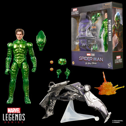 Green Goblin Marvel Legends 6-Inch — Complete Contents Display with Retail Box