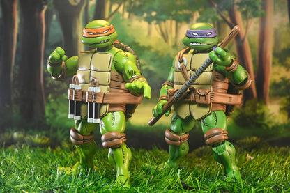 Michelangelo and Donatello TMNT x Usagi Yojimbo 7-Inch Figures — Side by Side
