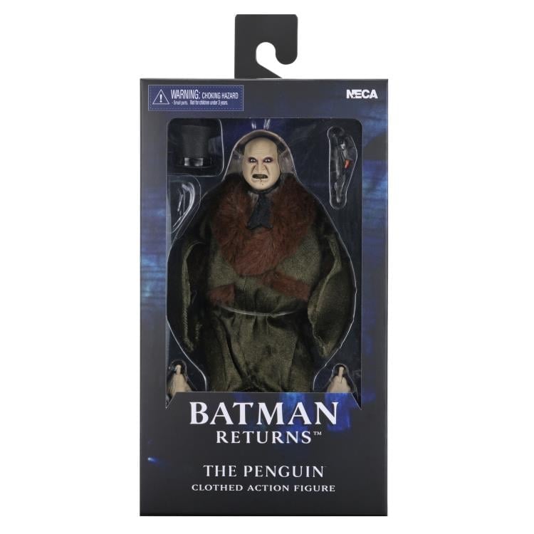 The Penguin Batman Returns 8-Inch Clothed Figure NECA — Window Box Front Packaged View