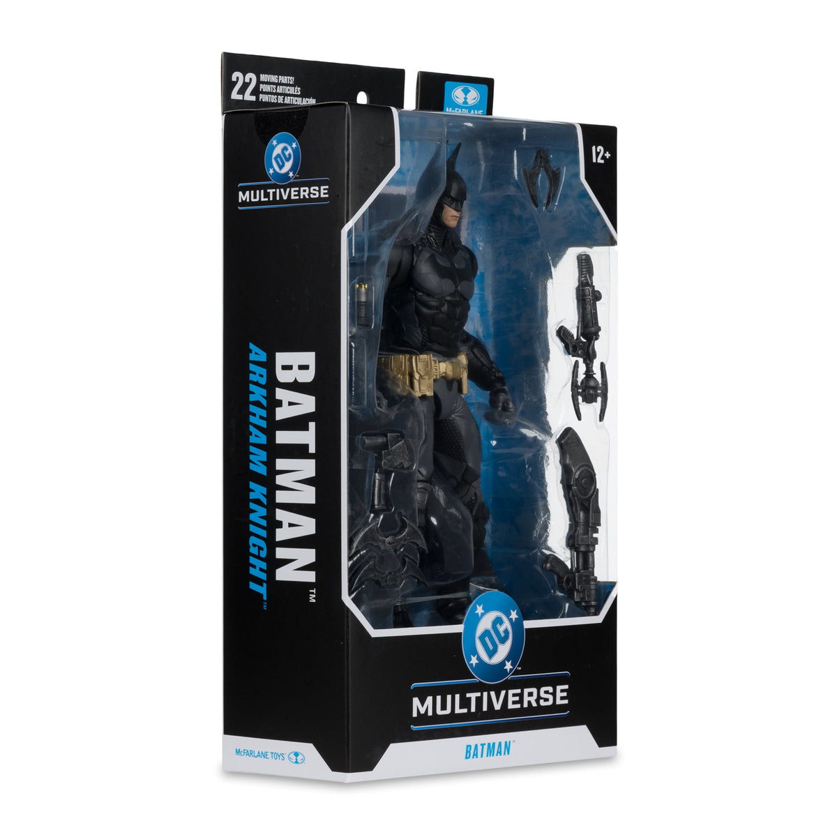 Batman Arkham Knight DC Multiverse 7-Inch Figure — Package Side View Showing Batman Arkham Knight Branding