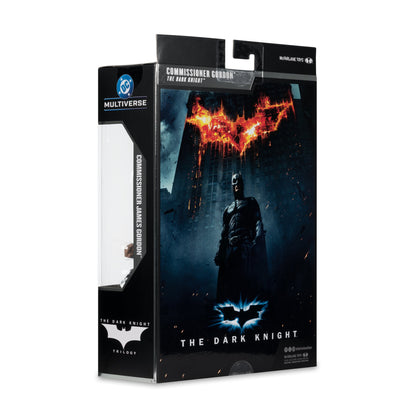 Commissioner Gordon DC Multiverse 7-Inch Deluxe Figure — Box Back with Dark Knight Art