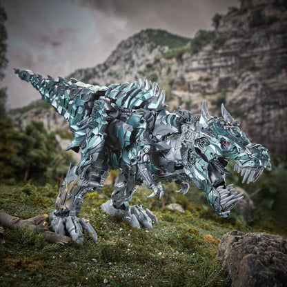 Grimlock Studio Series Titan Class T-Rex Mode — Low Front Angle Prowling Pose