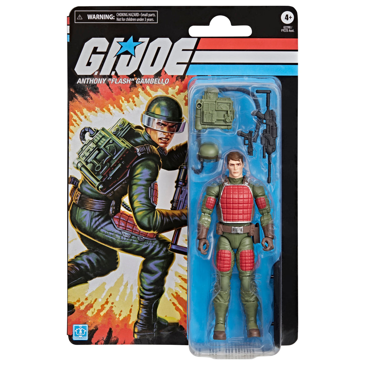 Flash G.I. Joe Classified Retro Collection 6-Inch Figure — Box Art Close-Up Retro Blister Card Front with Classic Flash Artwork