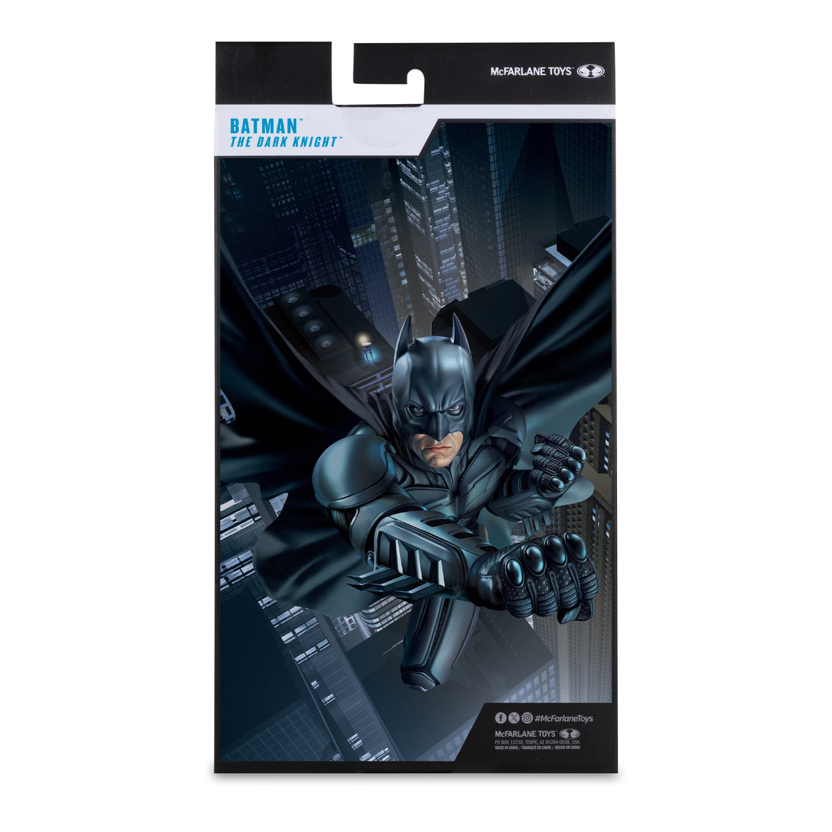 Batman Dark Knight DC Multiverse 7-Inch Figure — Box Back Art Close-Up
