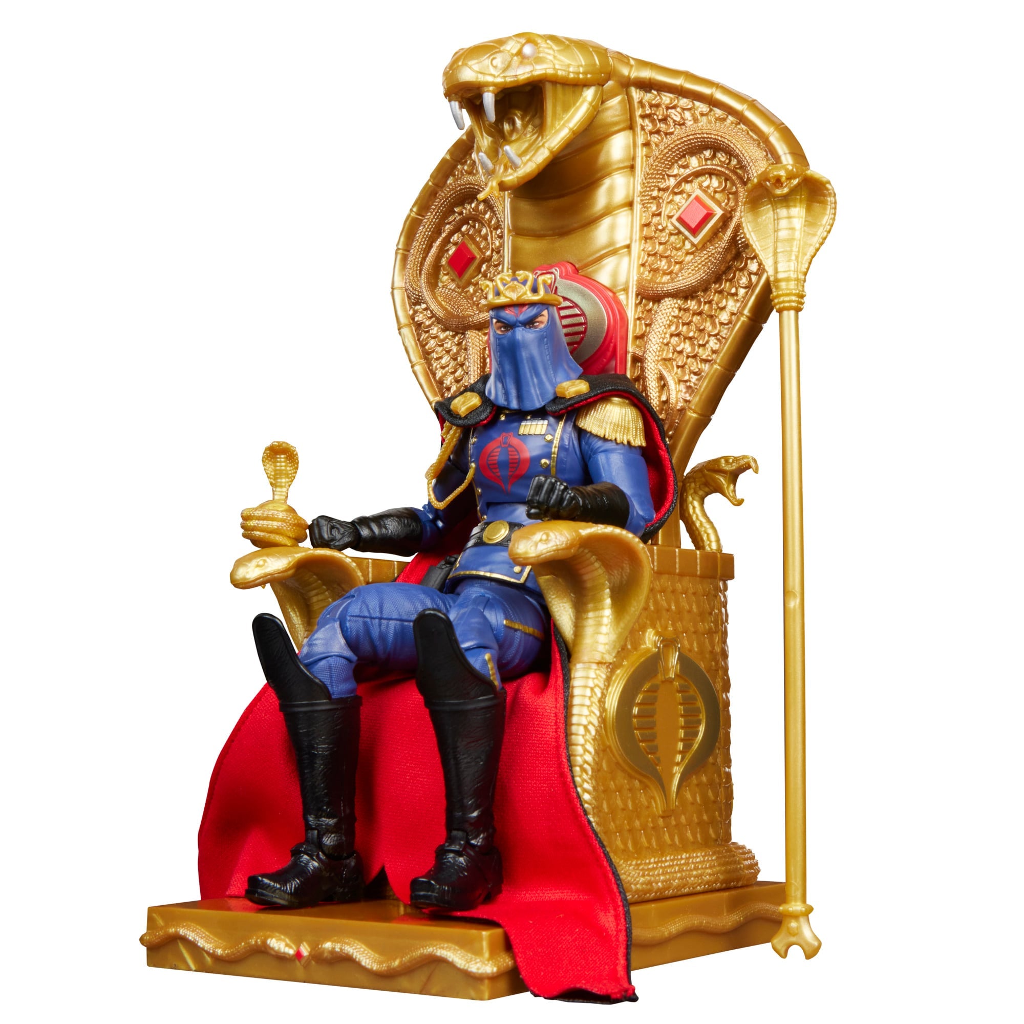 Cobra Commander Classified Series 6-Inch Figure — Out of Box Full Contents with Throne and All Accessories