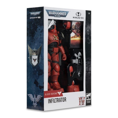 Blood Ravens Infiltrator Warhammer 40K Dawn of War IV 7-Inch Figure — Box Side View