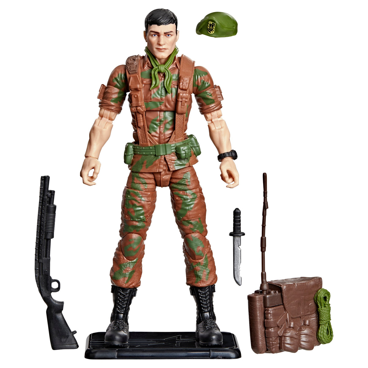 Falcon G.I. Joe Classified Retro Collection 6-Inch Figure — Accessories Included Layout with Shotgun Knife Backpack and Beret