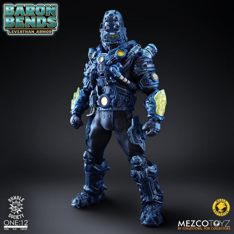 Baron Bends (Leviathan Armor) Rumble Society One:12 Collective 6-Inch — Front View in Full Leviathan Armor
