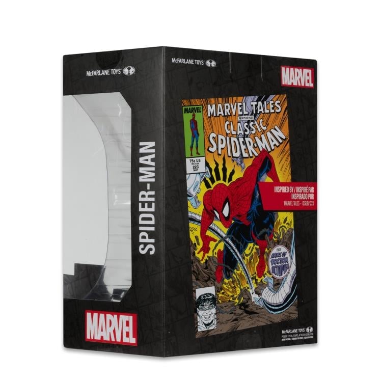 Spider-Man Marvel Tales #223 McFarlane 1/6 Scale Figure — Package Side View Box Art Close-Up