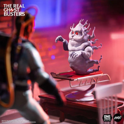 Hearse Ghost with Sled Rosebud Real Ghostbusters Mondo 1/12 — Side Display with Winston