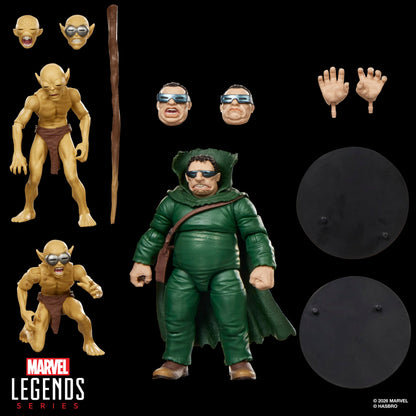 Mole Man & Moloids Marvel Legends — Full Contents Display All Accessories Laid Out