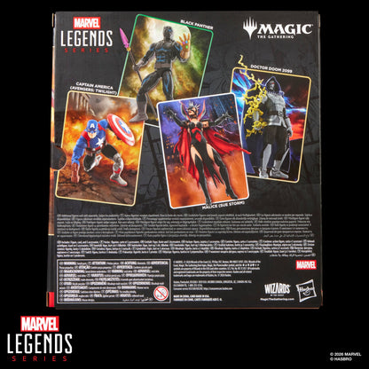 Captain America Avengers Twilight Marvel Legends — Box Back View with Wave Lineup