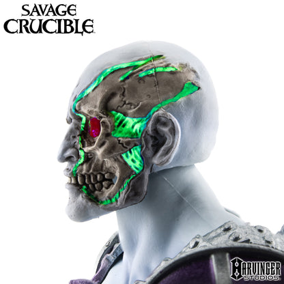 Naraka the Undying Savage Crucible 6-Inch Figure — Alternate Head Side View Showing Green Glowing Crystal Skull Detail