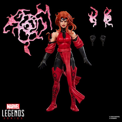 Scarlet Witch Marvel Legends 6-Inch Figure — Accessories Display with Hex Effects and Alternate Hands