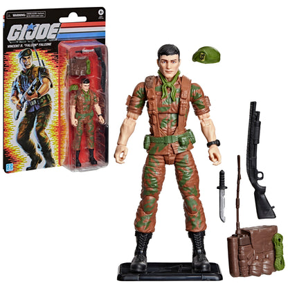 Falcon G.I. Joe Classified Retro Collection 6-Inch Figure — Package Detail Showing Retro Card Art and Blister