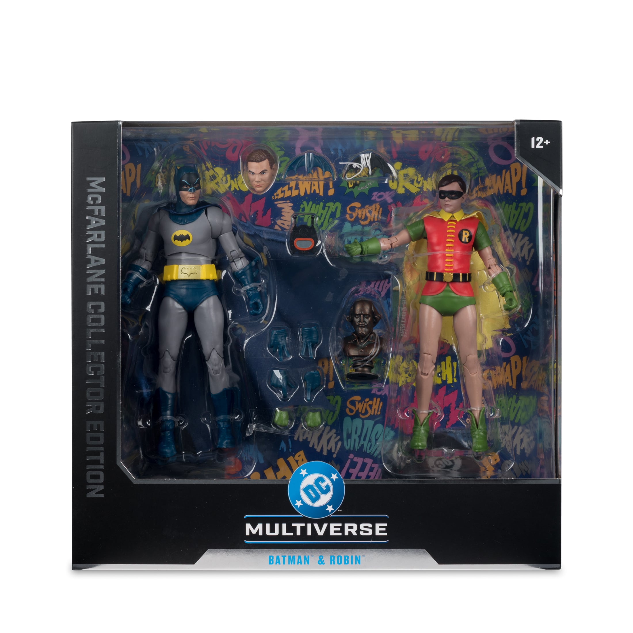 Batman & Robin 1966 DC Multiverse Collector Edition Two-Pack — Box Art Front View Sealed
