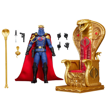 Cobra Commander Classified Series 6-Inch Figure — Accessories Included All Items Laid Out with Box