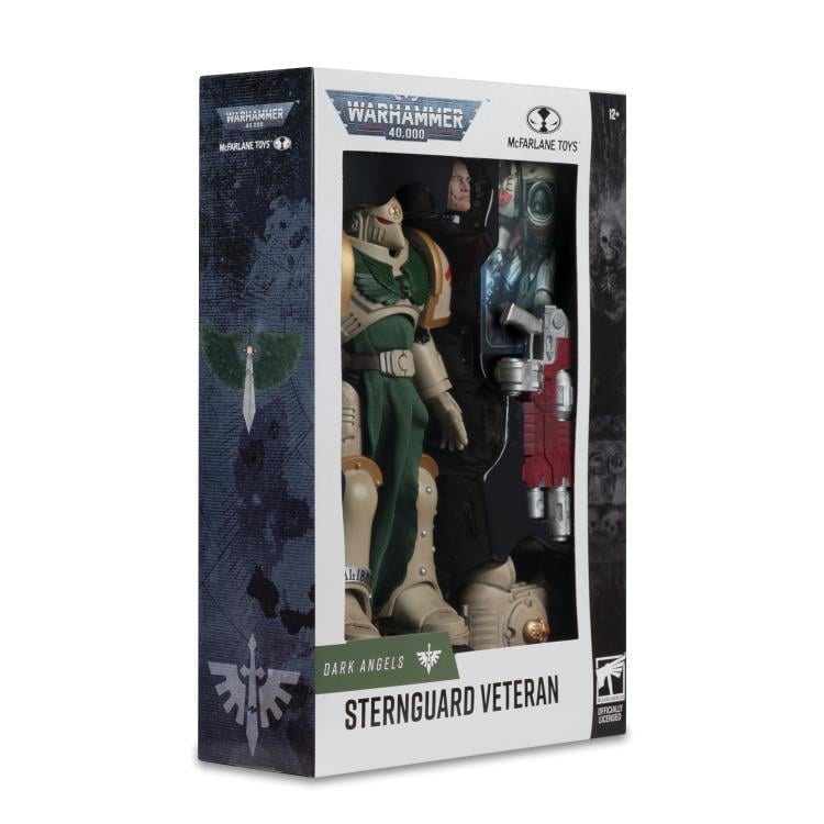 Dark Angels Sternguard Veteran Warhammer 40K 7-Inch Figure — Package Side View