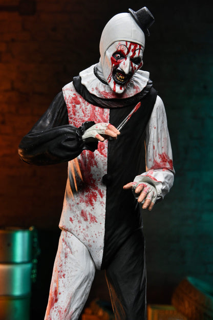 Art the Clown Terrifier 2 Ultimate 7-Inch Figure — Figure Detail Holding Scalpel Close-Up