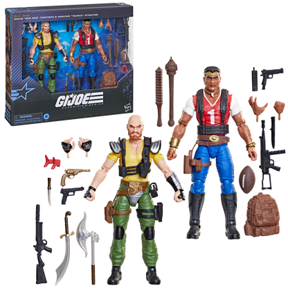 Red Dog & Taurus G.I. Joe Classified Series 6-Inch Two-Pack — Contents Display with Both Figures and Full Accessories Spread
