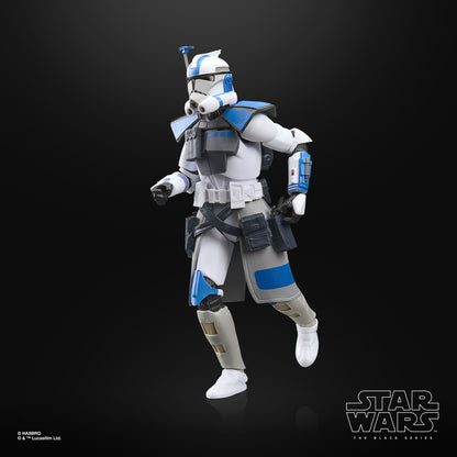 ARC Commander Colt Star Wars The Black Series 6-Inch Figure — Side View with Running Stance and Blue Pauldrons