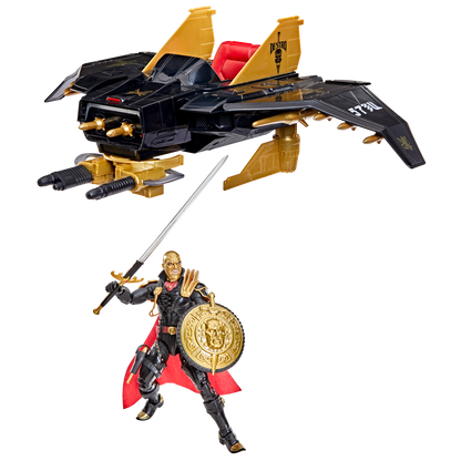 Destro G.I. Joe Classified Series 6-Inch — Side View of Despoiler Vehicle with Destro Figure and Accessories Shown