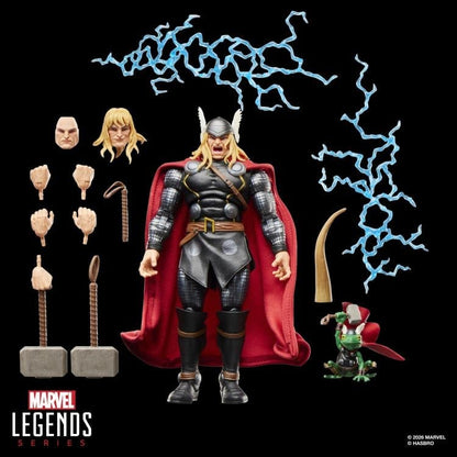 Thor Marvel Legends Maximum Series 6-Inch Figure — Full Accessories Contents Display
