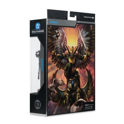 Hawkgirl DC Multiverse Collector Edition 7-Inch — Box Art Close-Up with Comic Illustration on Back Panel