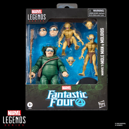 Mole Man & Moloids Marvel Legends Fantastic Four — Package Front Sealed Box Art
