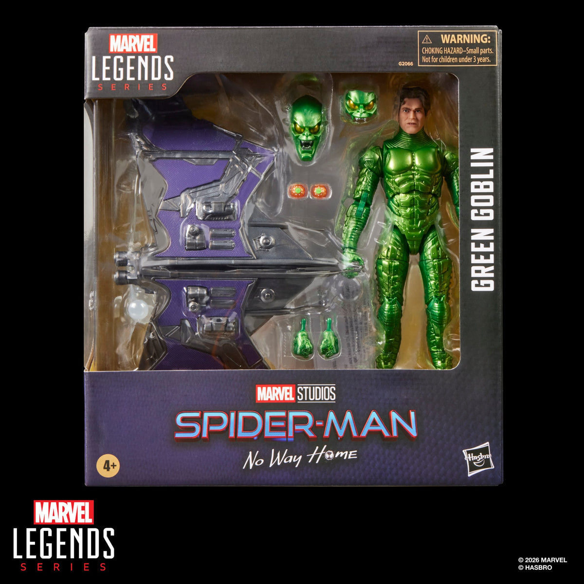 Green Goblin Marvel Legends 6-Inch — Package Front View Spider-Man No Way Home Box Art