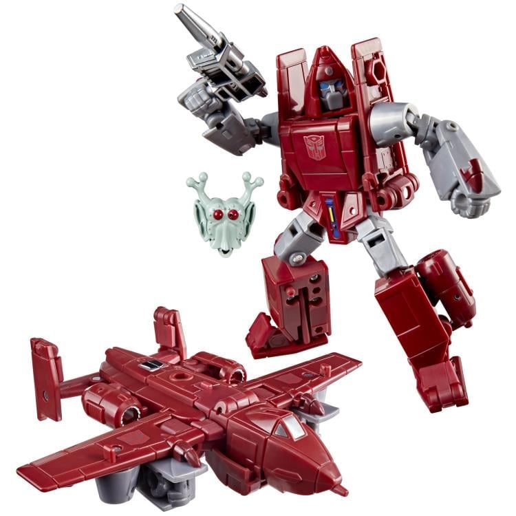 Autobot Powerglide Age of the Primes Deluxe — Both Modes Displayed with Alien Mask Accessory