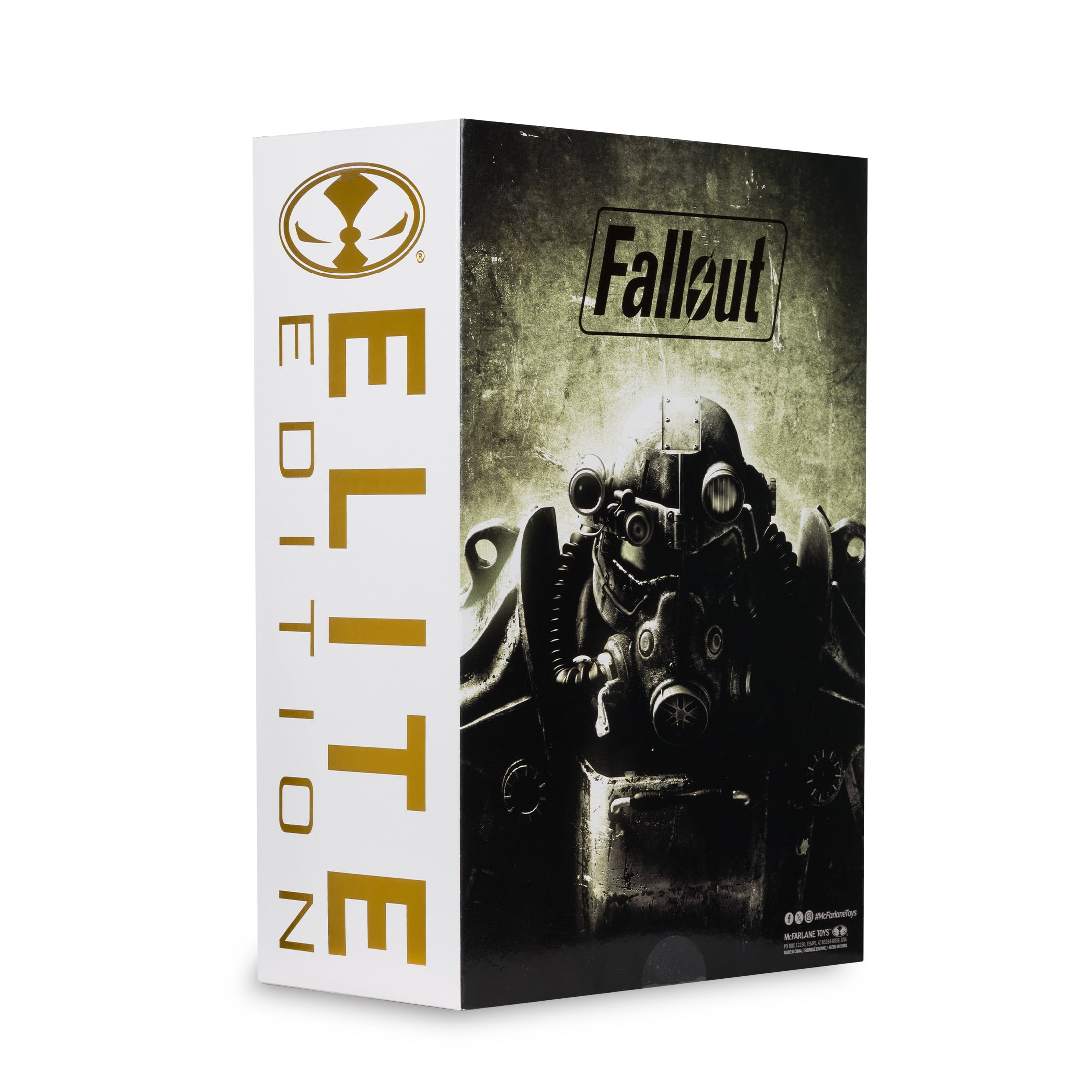 T-45B Nuka Cola Fallout Elite Edition 7-Inch Figure — Box Back View with Elite Edition Branding