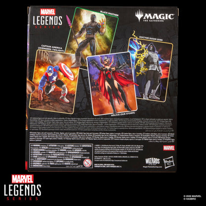 Malice Sue Storm Marvel Legends 6-Inch Figure — Box Back Showing Wave Figures