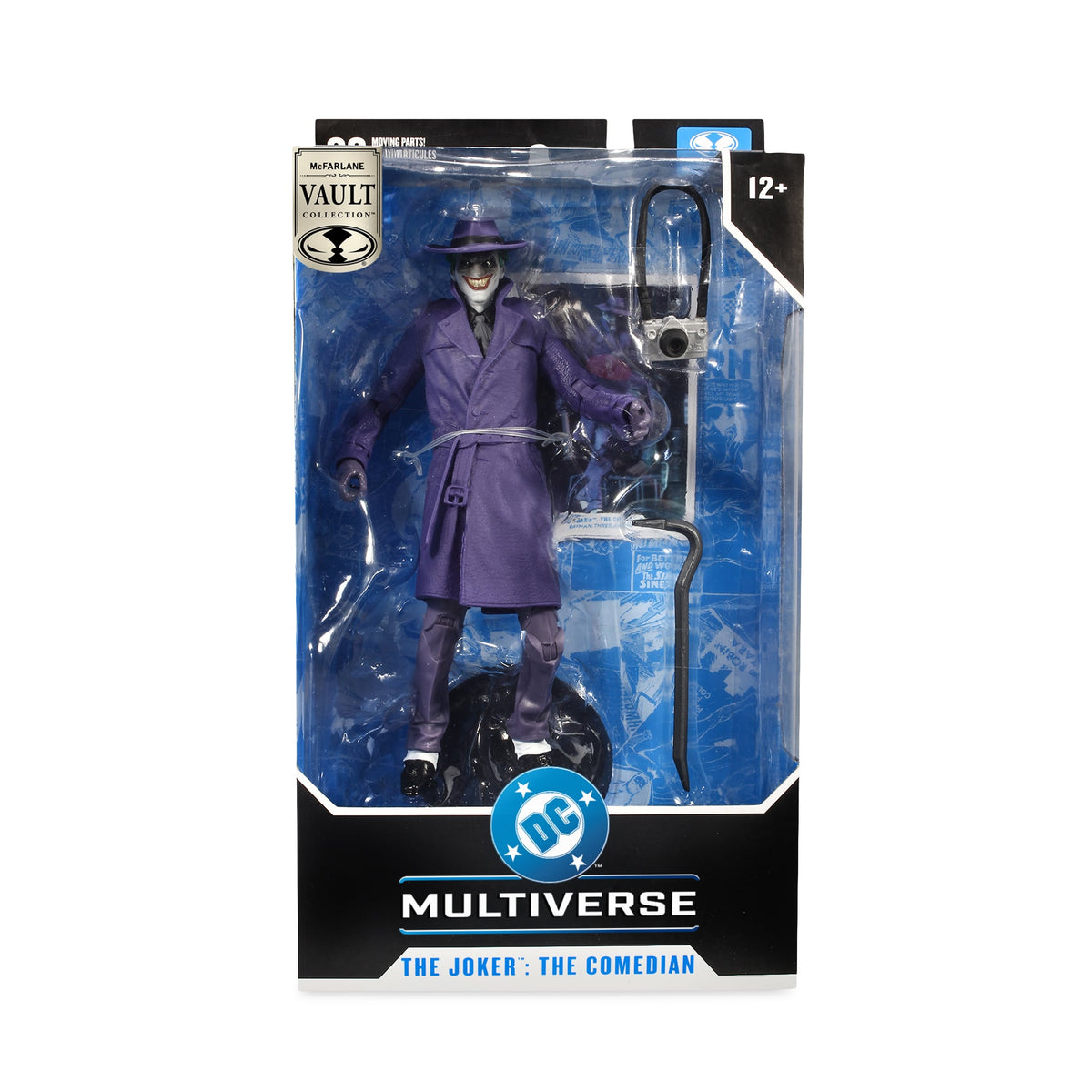 Joker The Comedian DC Multiverse 7-Inch Figure — Box Front with DC Multiverse Vault Collection Packaging