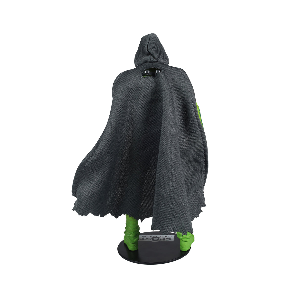 Geiger Ghost Machine McFarlane Elite Edition 7-Inch — Back View Showing Full Fabric Cape and Hood Detail