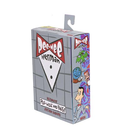 Pee-Wee Herman NECA Ultimate Pee-Wee and Pals Window Box — Opposite Box Side View