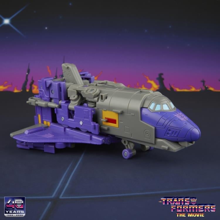 Astrotrain Studio Series 86 Leader Figure — Space Shuttle Mode Right Side Landing Gear Down