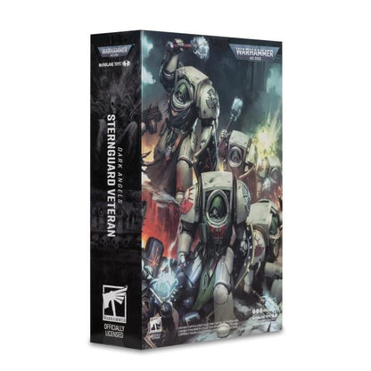Dark Angels Sternguard Veteran Warhammer 40K 7-Inch Figure — Box Art Close-Up Back Panel